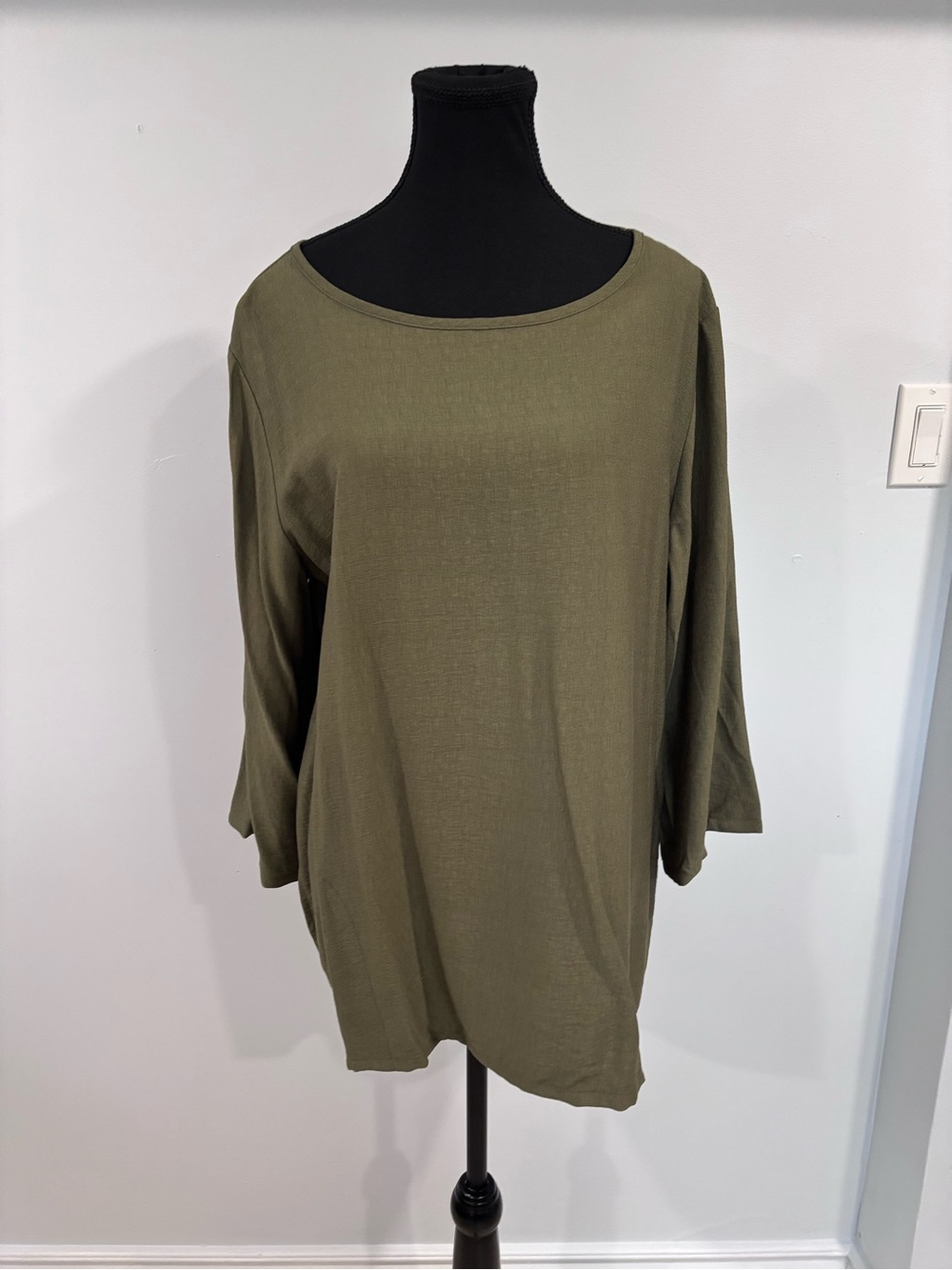 Mr. Max Santa Barbara Olive Green Top
